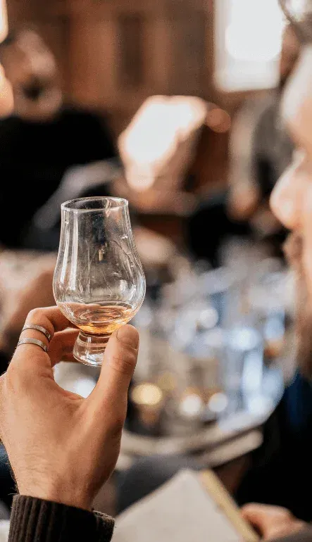 Whiskey tasting on a Barley Bus distillery tour in Kansas City